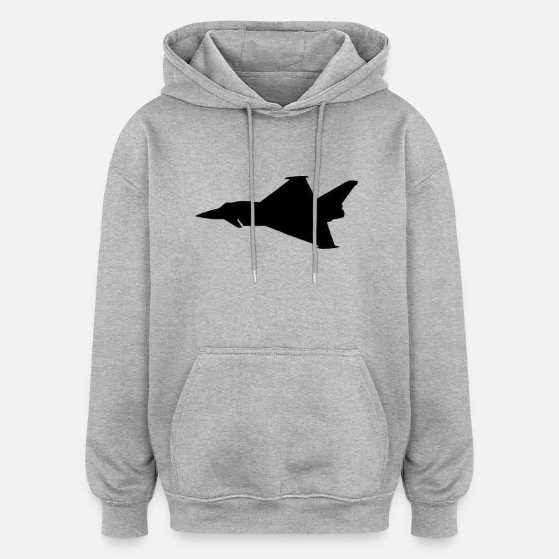 EF2000 Typhoon - Oversized Unisex Hoodie - heather grey