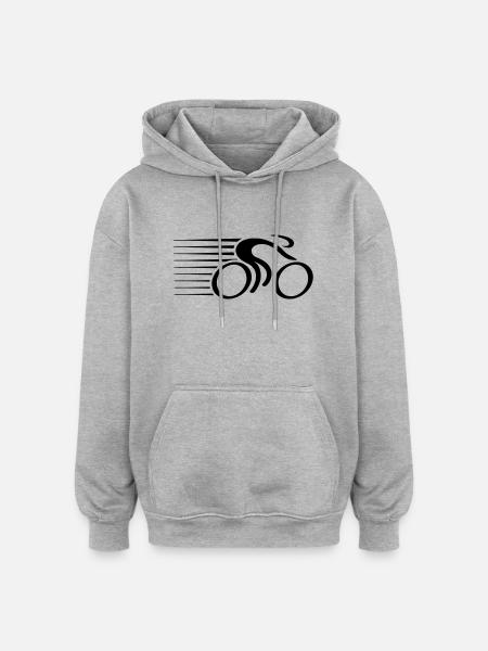 Fast Bicycle Race - Oversized Unisex Hoodie - heather grey