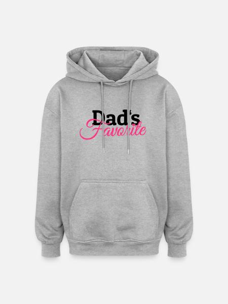 Dads Favorite - Oversized Unisex Hoodie - heather grey