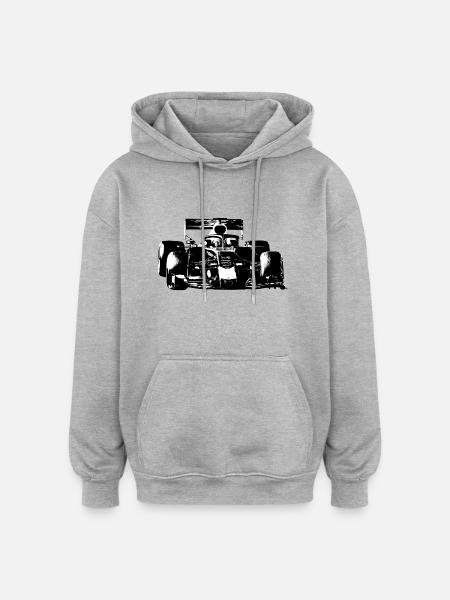 Race car - Oversized Unisex Hoodie - heather grey