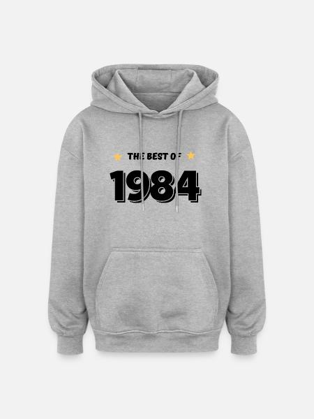 Best of 1984 - Oversized Unisex Hoodie - heather grey