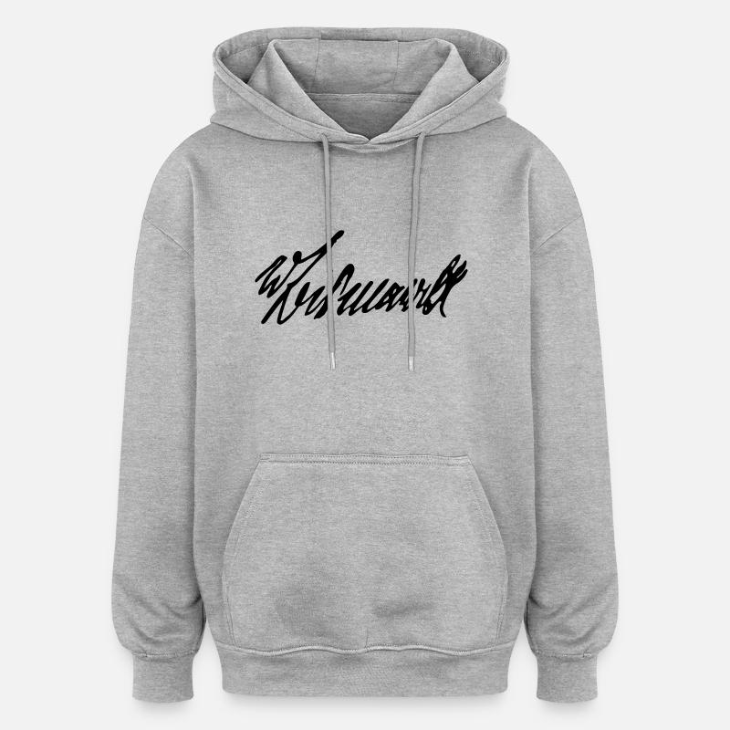 Otto von Bismarck - Sweat à capuche oversize unisexe - gris chiné