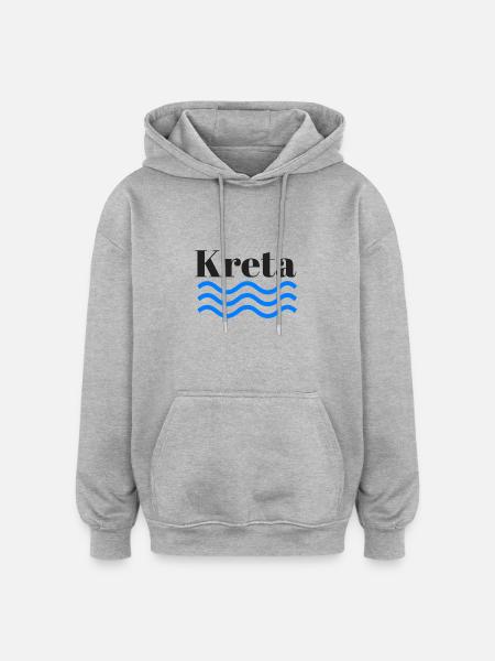 Crete shaft - Oversized Unisex Hoodie - heather grey
