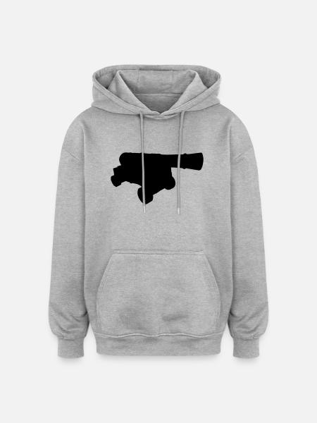 cannon - Oversized Unisex Hoodie - heather grey