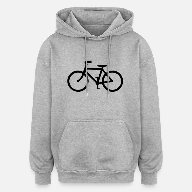 Bicycle - Oversized Unisex Hoodie - heather grey