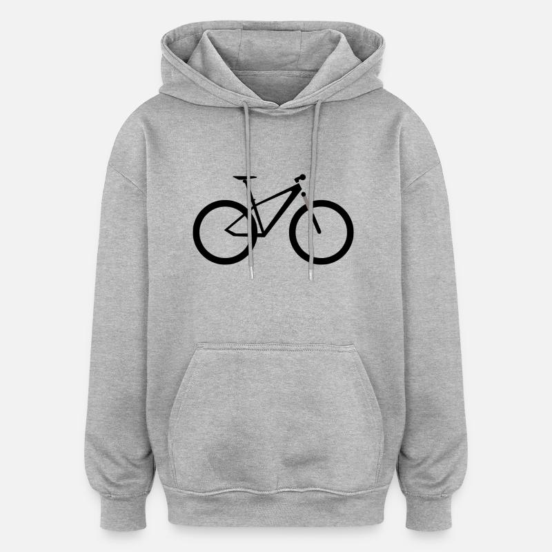 vtt - Sweat à capuche oversize unisexe - gris chiné