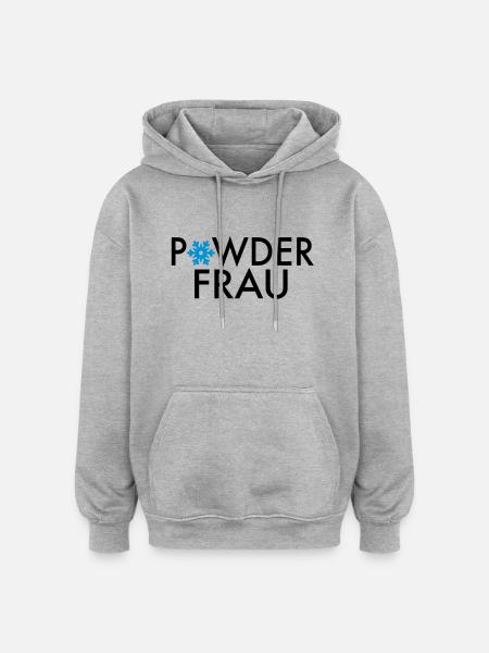 le ski - Sweat à capuche oversize unisexe - gris chiné
