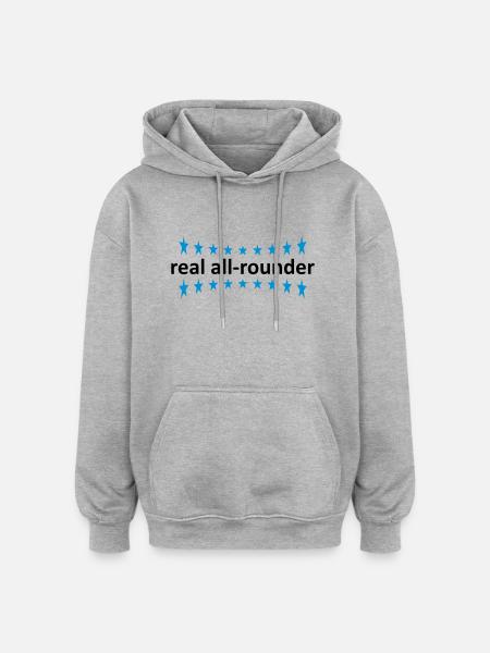 véritablement polyvalent - Sweat à capuche oversize unisexe - gris chiné