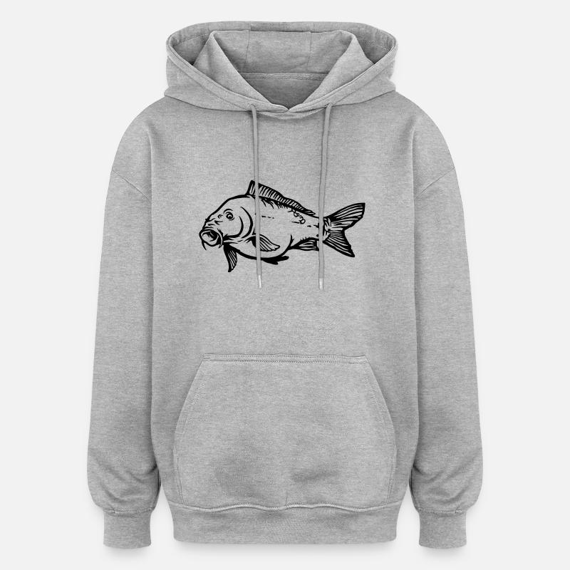 karfen4 - Oversized Unisex Hoodie - Grau meliert