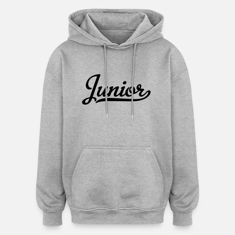 Junior - Oversized Unisex Hoodie - heather grey