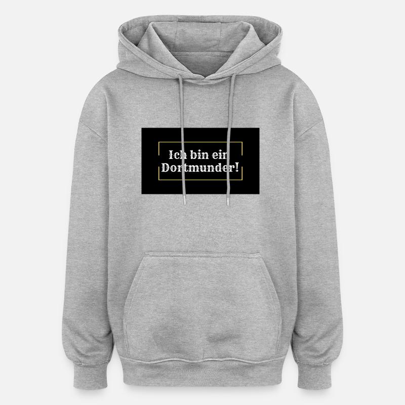 Dortmund 1# - Oversized Unisex Hoodie - Grau meliert