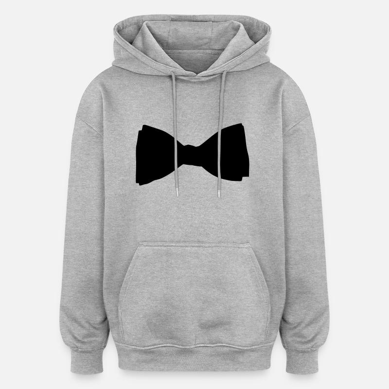Fliege - Oversized Unisex Hoodie - Grau meliert