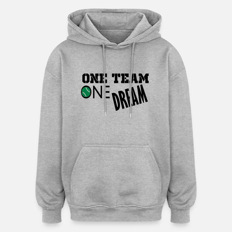 ein Traum - Oversized Unisex Hoodie - Grau meliert