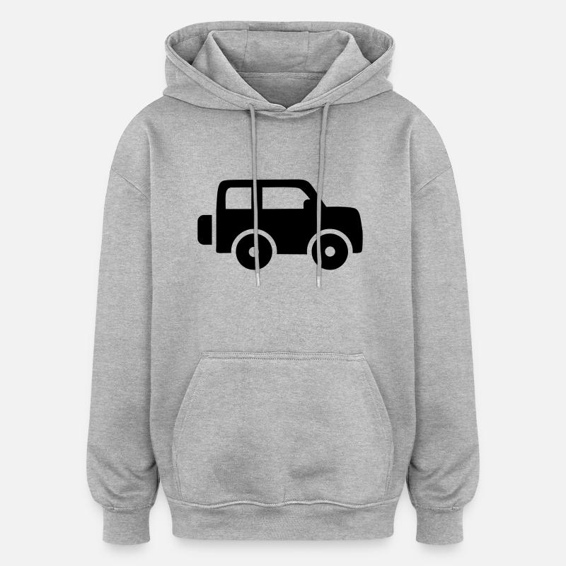 Car - Oversized Unisex Hoodie - heather grey