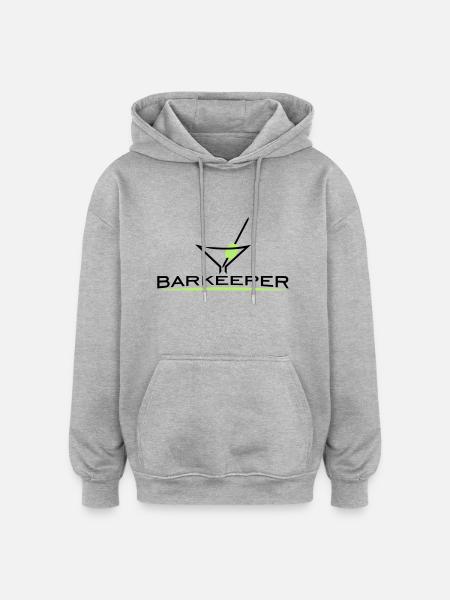 Barkeeper (h, 2c) - Oversized Unisex Hoodie - heather grey