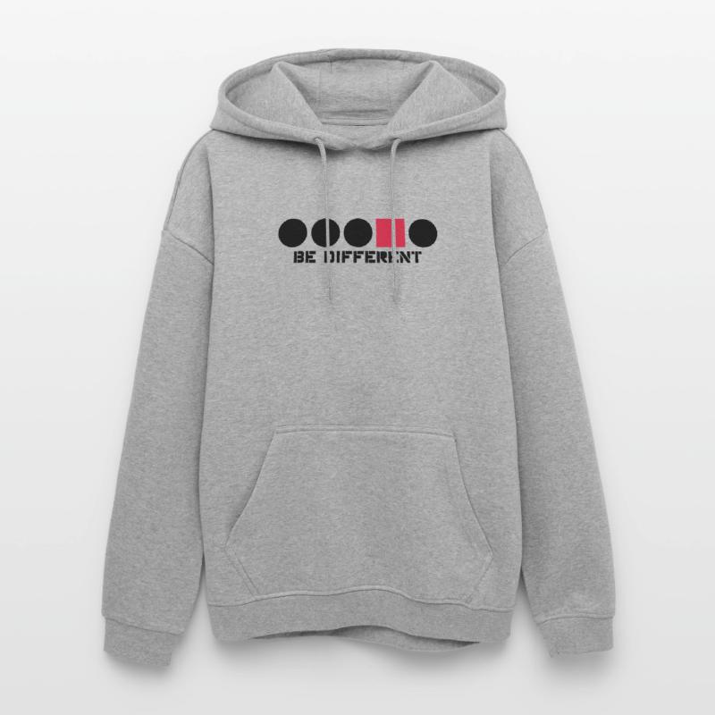 Forme circulaire rectangle Anders bords angulaire Sweat à capuche oversize unisexe