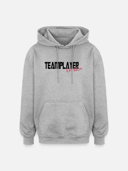 teamplayer extreme - Oversized Unisex Hoodie - heather grey