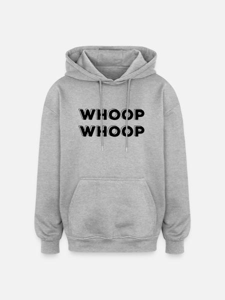 Whoop-Whoop vector - Oversized Unisex Hoodie - Grau meliert