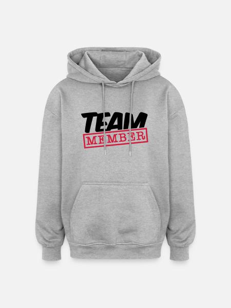 team_member_desn_ts2 - Oversized Unisex Hoodie - heather grey