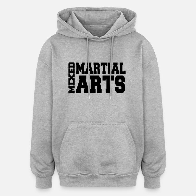 Mixed Martial Arts - Sweat à capuche oversize unisexe - gris chiné