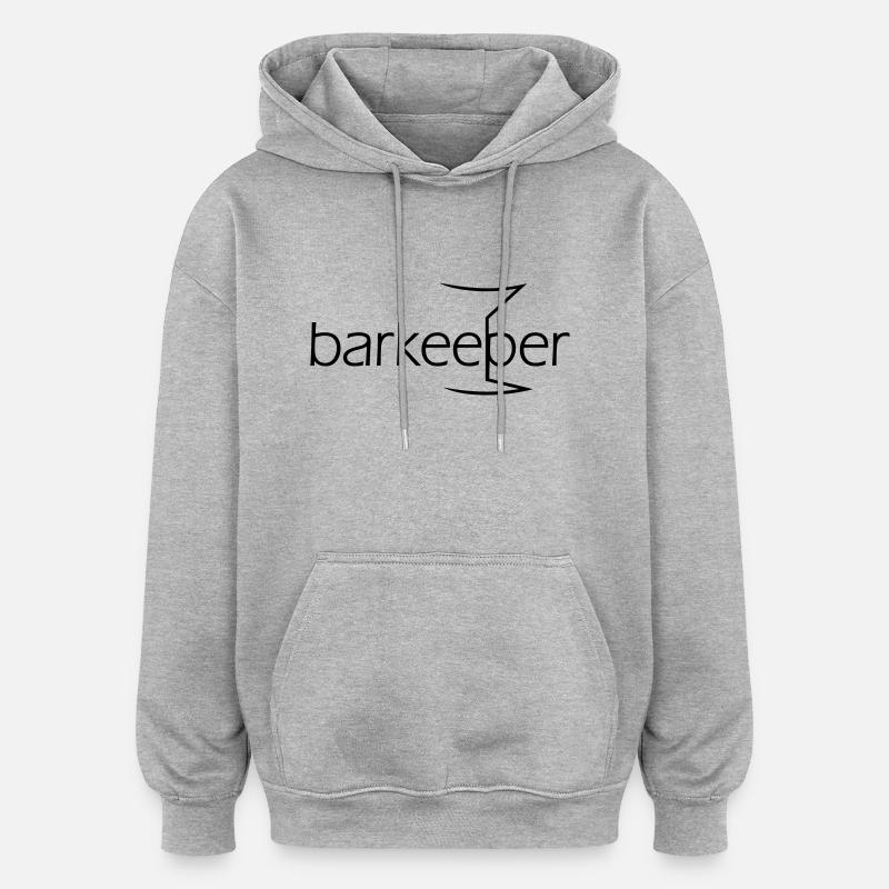barkeeper (e, 1c) - Oversized Unisex Hoodie - heather grey