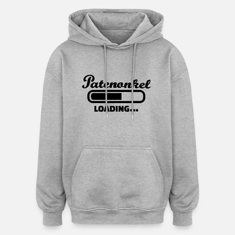 Patenonkel - Oversized Unisex Hoodie - Grau meliert