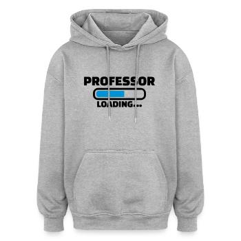 Professor - Oversized Unisex Hoodie - Grau meliert - Vorne - Noah (186cm)