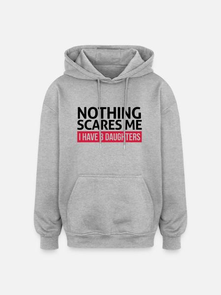dad - Oversized Unisex Hoodie - heather grey