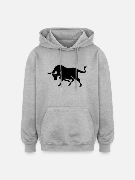stier - Oversized Unisex Hoodie - heather grey