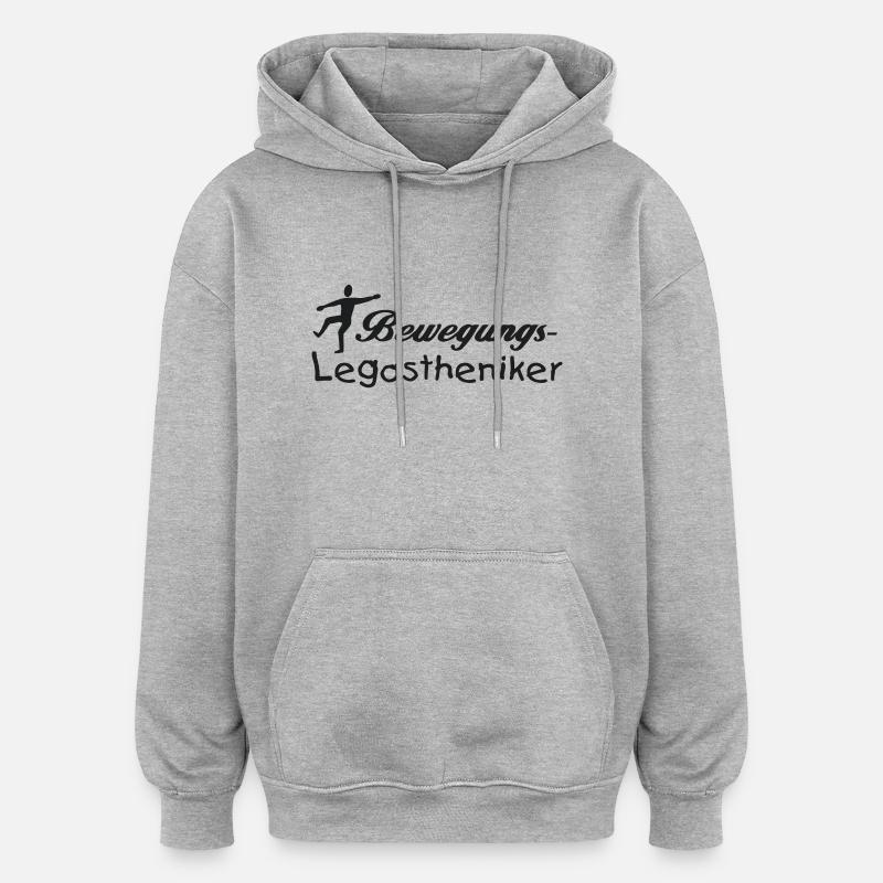 Proposition dyslexique - Sweat à capuche oversize unisexe - gris chiné
