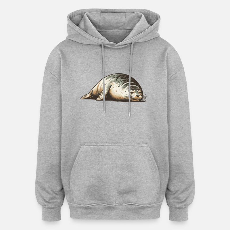 Hylje - Unisex oversize huppari - harmaasävyinen