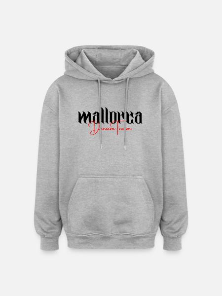 Mallorca Dream Team - Oversized Unisex Hoodie - heather grey
