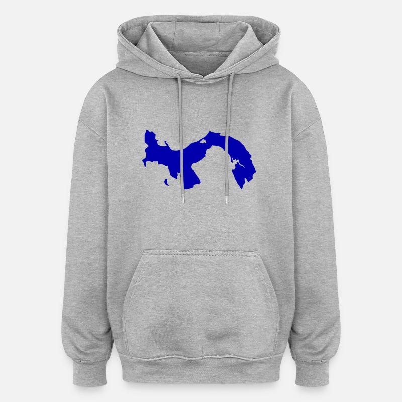 Panama - Sweat à capuche oversize unisexe - gris chiné