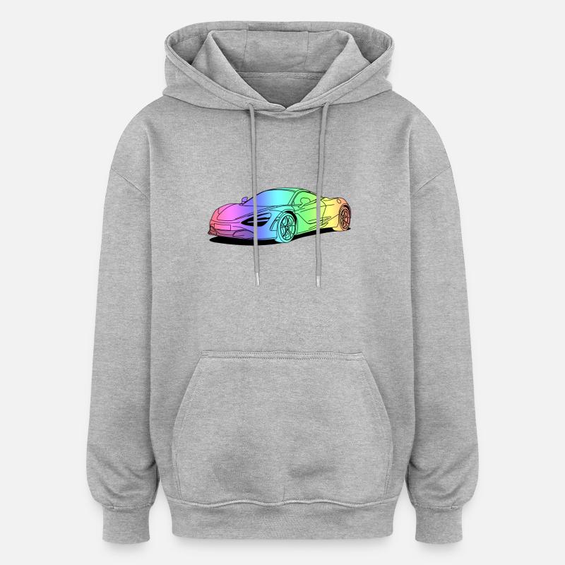 720s Coupe colourful - Sweat à capuche oversize unisexe - gris chiné