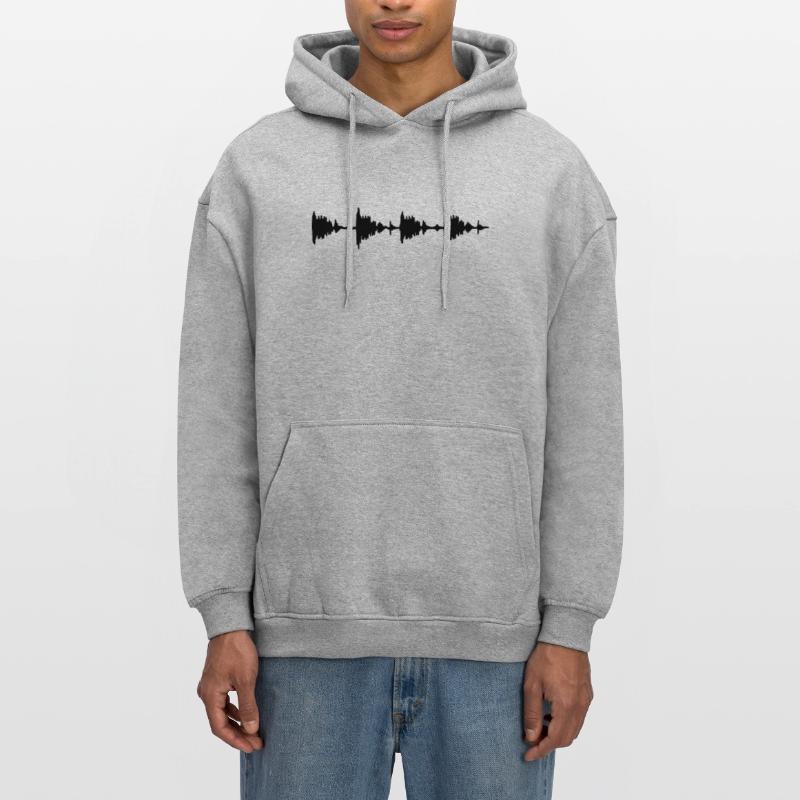 Waveform - Sample - Drumloop Sweat à capuche oversize unisexe