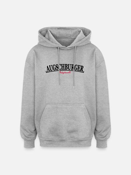 Augschburger, Original - Oversized Unisex Hoodie - Grau meliert