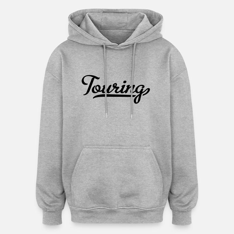 2541614 112658601 Touring - Sweat à capuche oversize unisexe - gris chiné