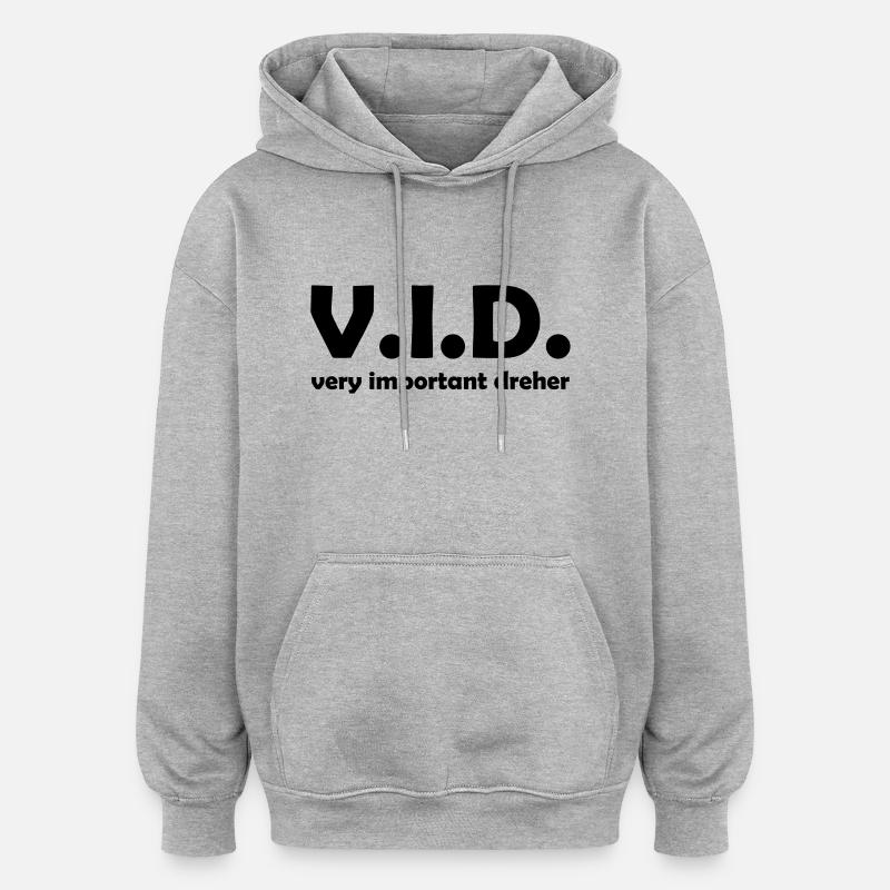 dreher - Oversized Unisex Hoodie - Grau meliert