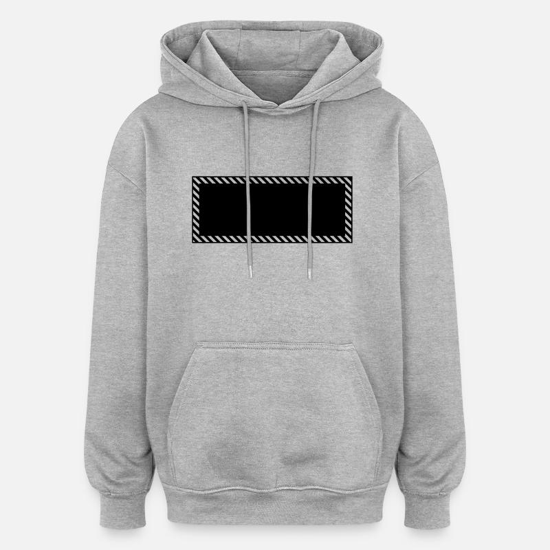 FRAME - Sweat à capuche oversize unisexe - gris chiné
