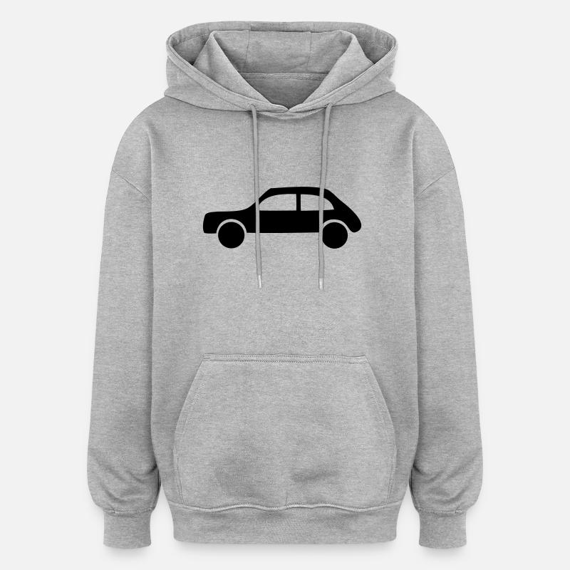 Auto - Oversized Unisex Hoodie - Grau meliert
