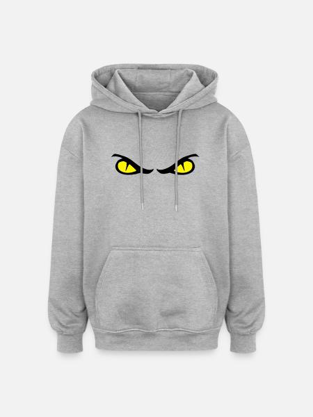 eyes - Oversized Unisex Hoodie - heather grey
