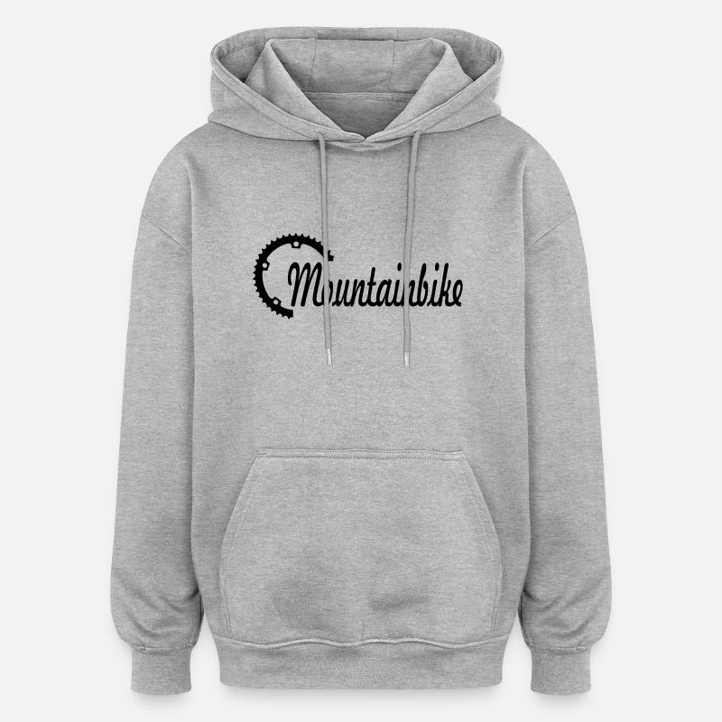mountain bike - Sweat à capuche oversize unisexe - gris chiné