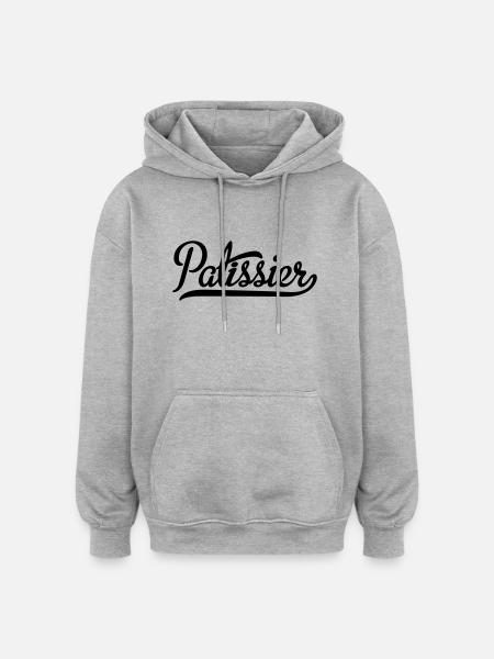 Patissier - Oversized Unisex Hoodie - heather grey