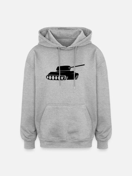 panzer - Oversized Unisex Hoodie - heather grey