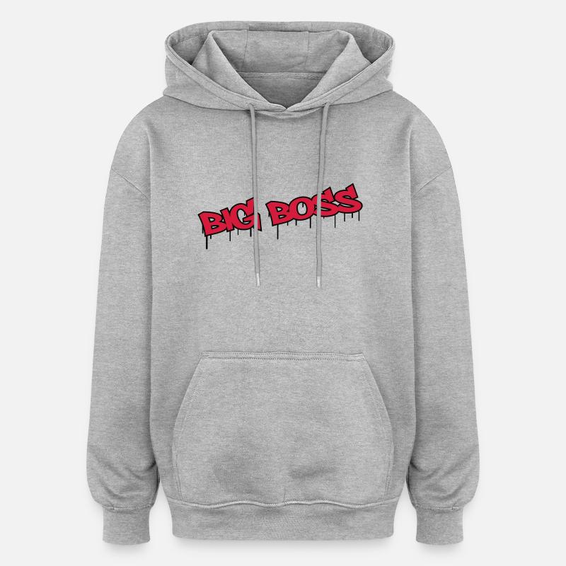 Big Boss - Oversized Unisex Hoodie - heather grey