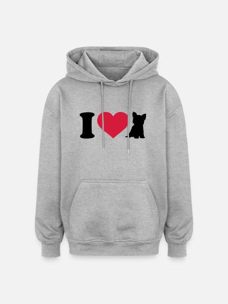 Yorkshire - Oversized Unisex Hoodie - Grau meliert
