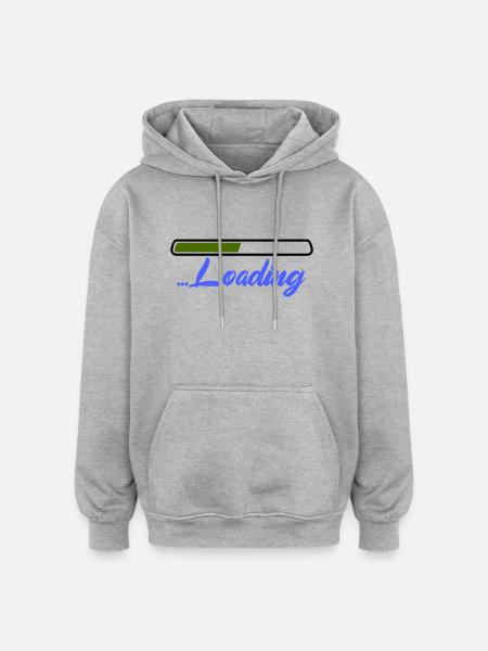 Loading - Oversized Unisex Hoodie - heather grey