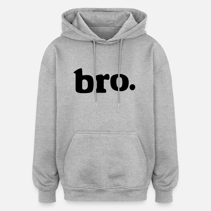 pont - Sweat à capuche oversize unisexe - gris chiné