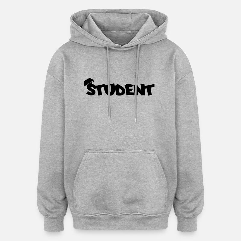 student - Oversized Unisex Hoodie - heather grey