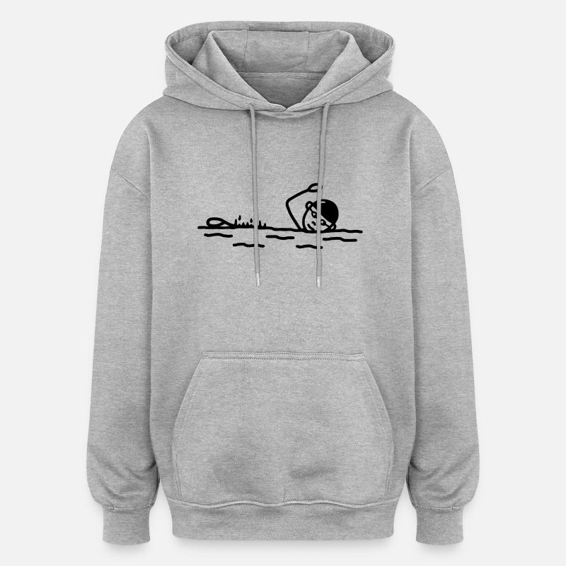 Float - Freestyle Flotteur - Sweat à capuche oversize unisexe - gris chiné